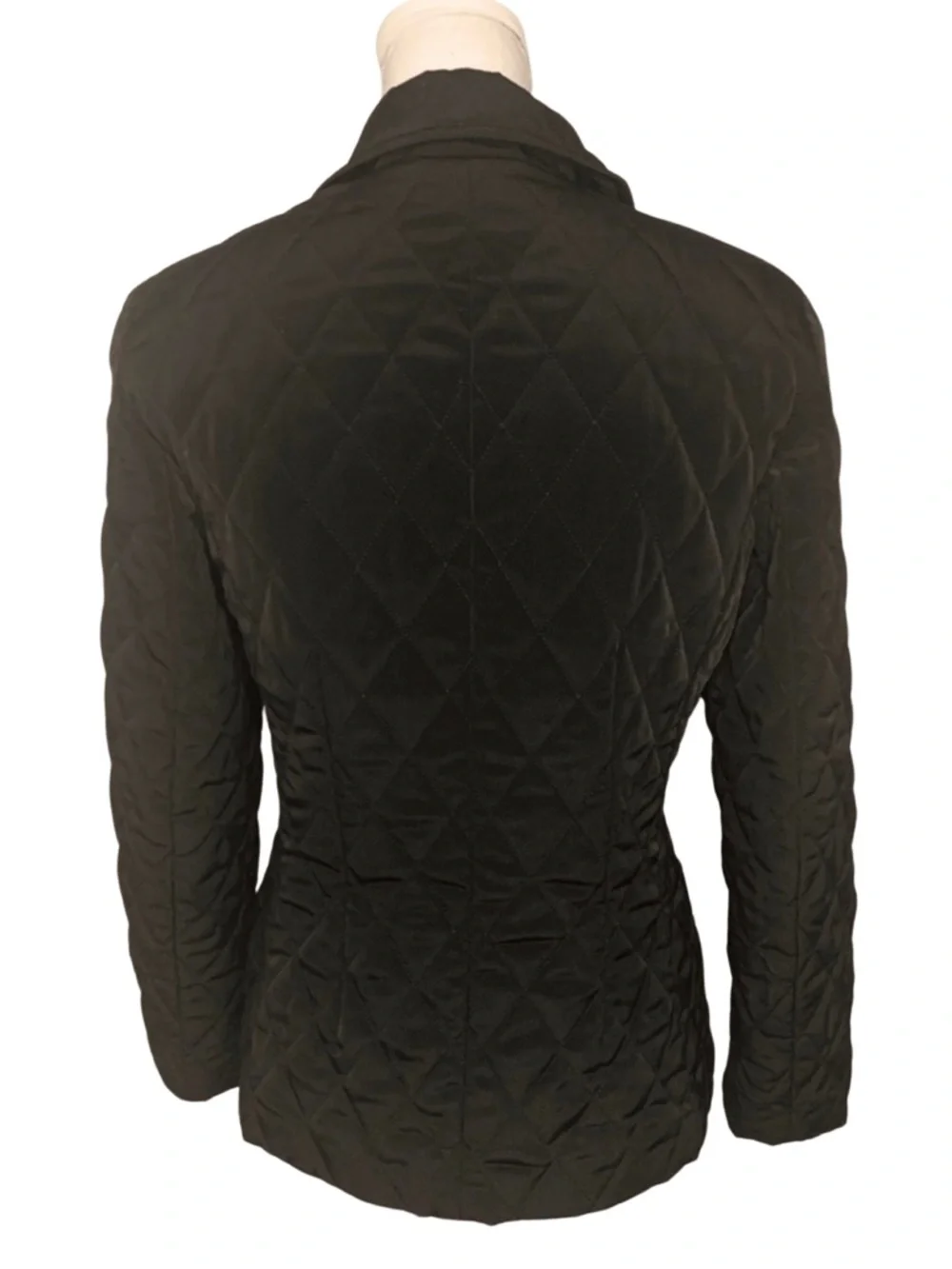 Vintage Esprit Quilted‎ Coat Jacket Women Small Black